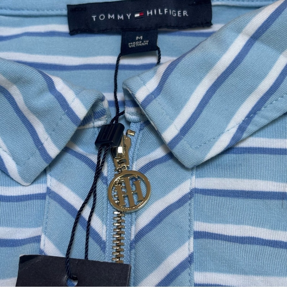 Tommy Hilfiger Striped Viscose Tops for Women - Picture 4 of 6